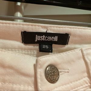 Never worn white Cavalli jeans